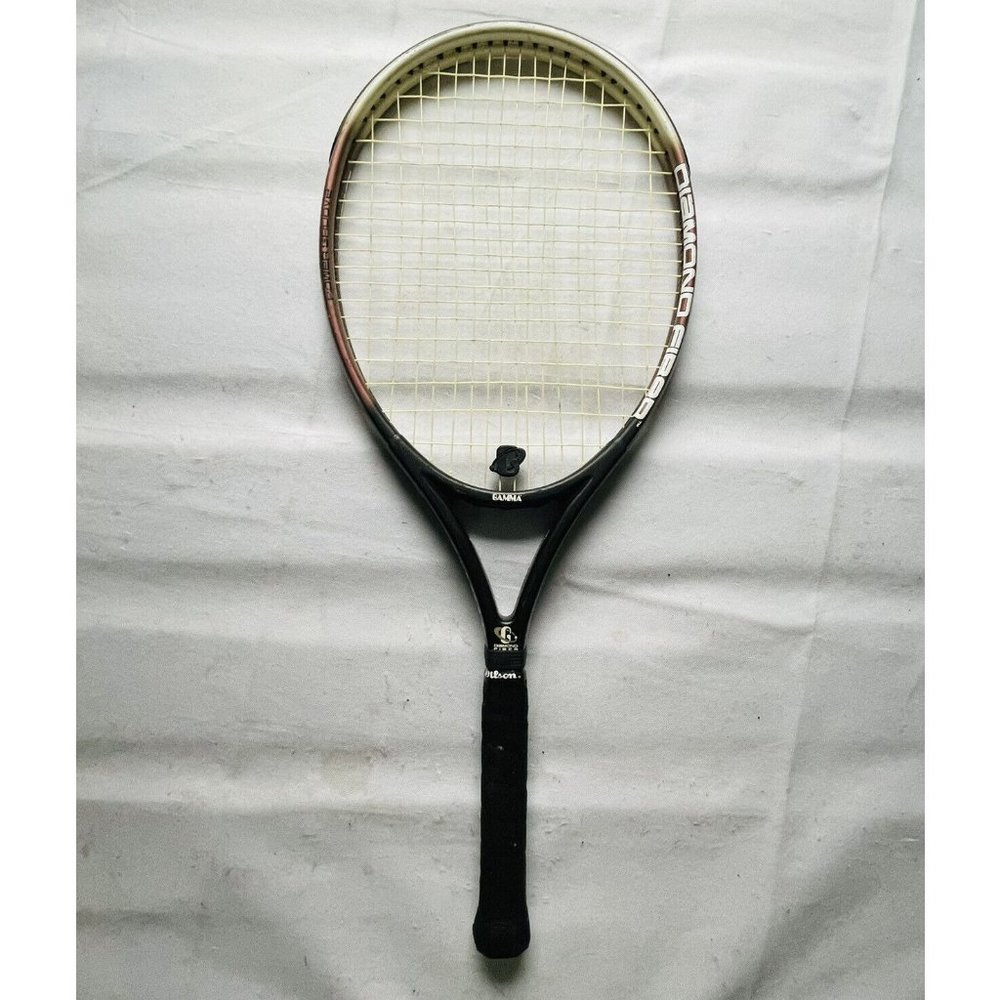 Gamma Power Series Diamond Fiber Tennis Racket Raquet M5.5 Oversize Grip